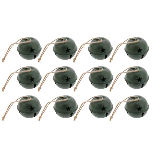 Haute Decor 12ct. 2" Jingle Bell Ball Ornaments